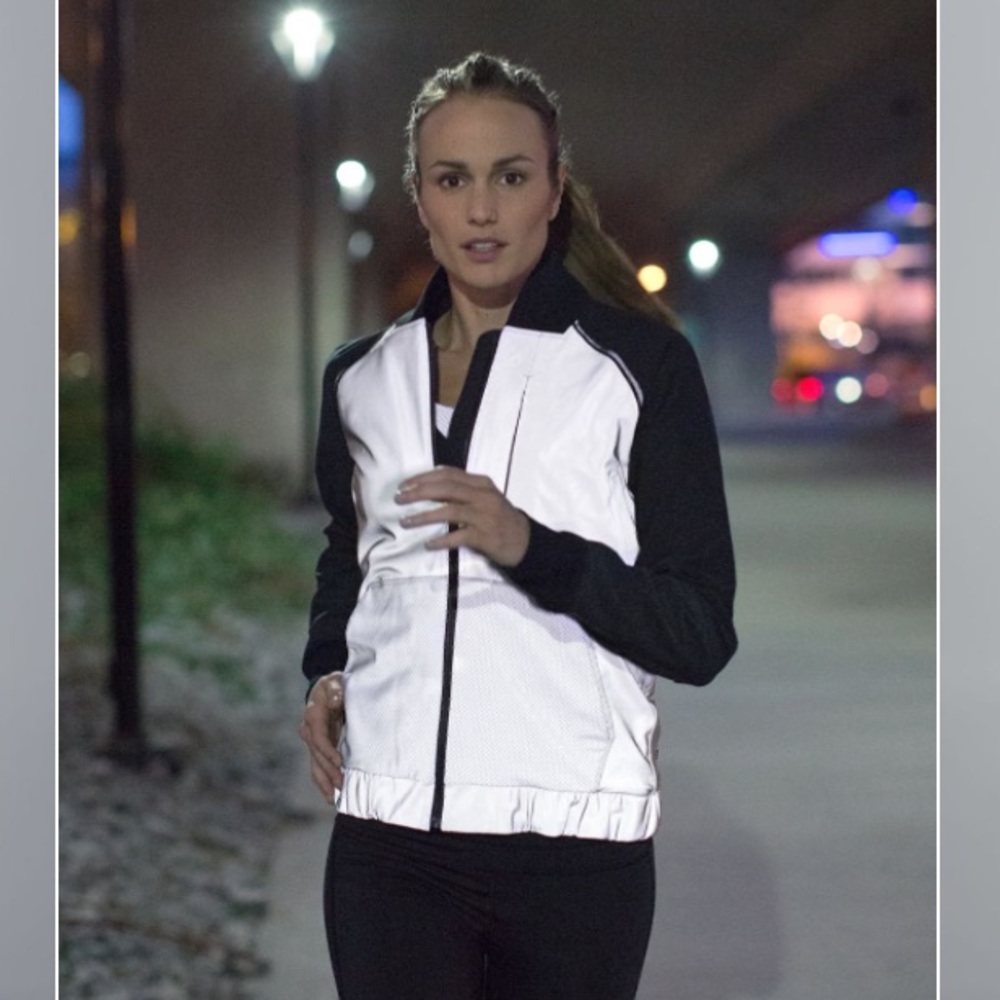 Lululemon bright bomber jacket reflective ✨